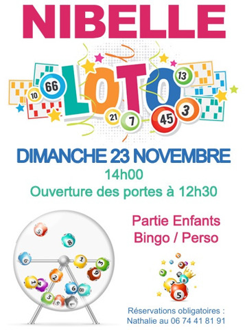 Loto du Comité des Fêtes de Nibelle
