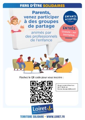Groupes de partage Parents le 22 avril salle des fêtes à Chemault