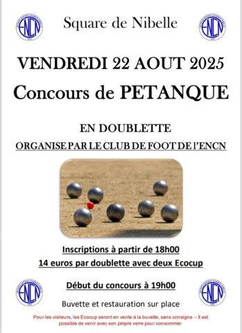 ENCN - Concours de pétanque