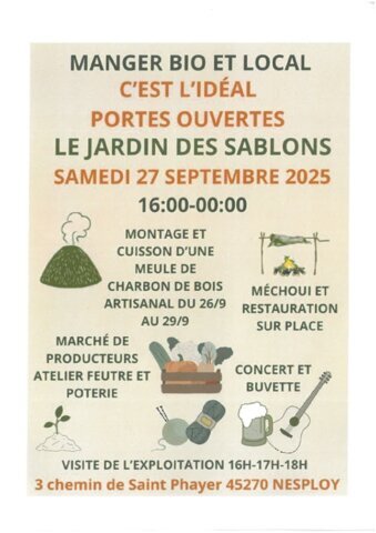 Le jardin des sablons - Portes ouvertes