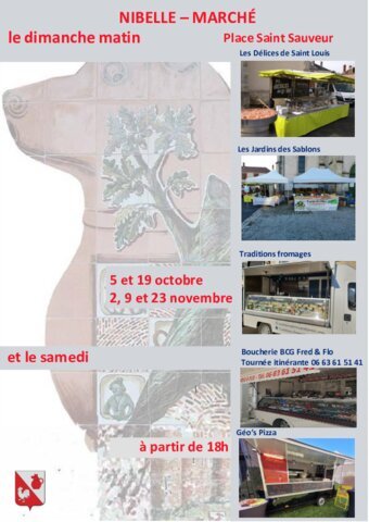 Affiche marché NIBELLE oct-nov 2025
