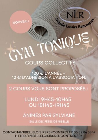Nouveau : Gym tonique