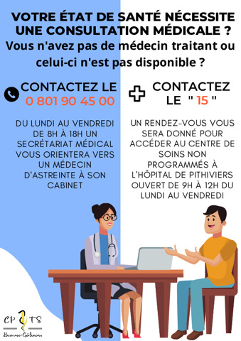 Votre état de santé nécessite une consultation médicale ?