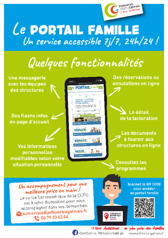 Aide utilisation portail famille de la CCPG