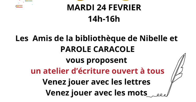 Atelier d'écriture