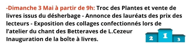 Troc de plantes et vente de livres