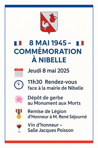 Cérémonie du 8 mai 2025