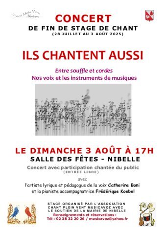 Concert de fin de stage Musicavoz