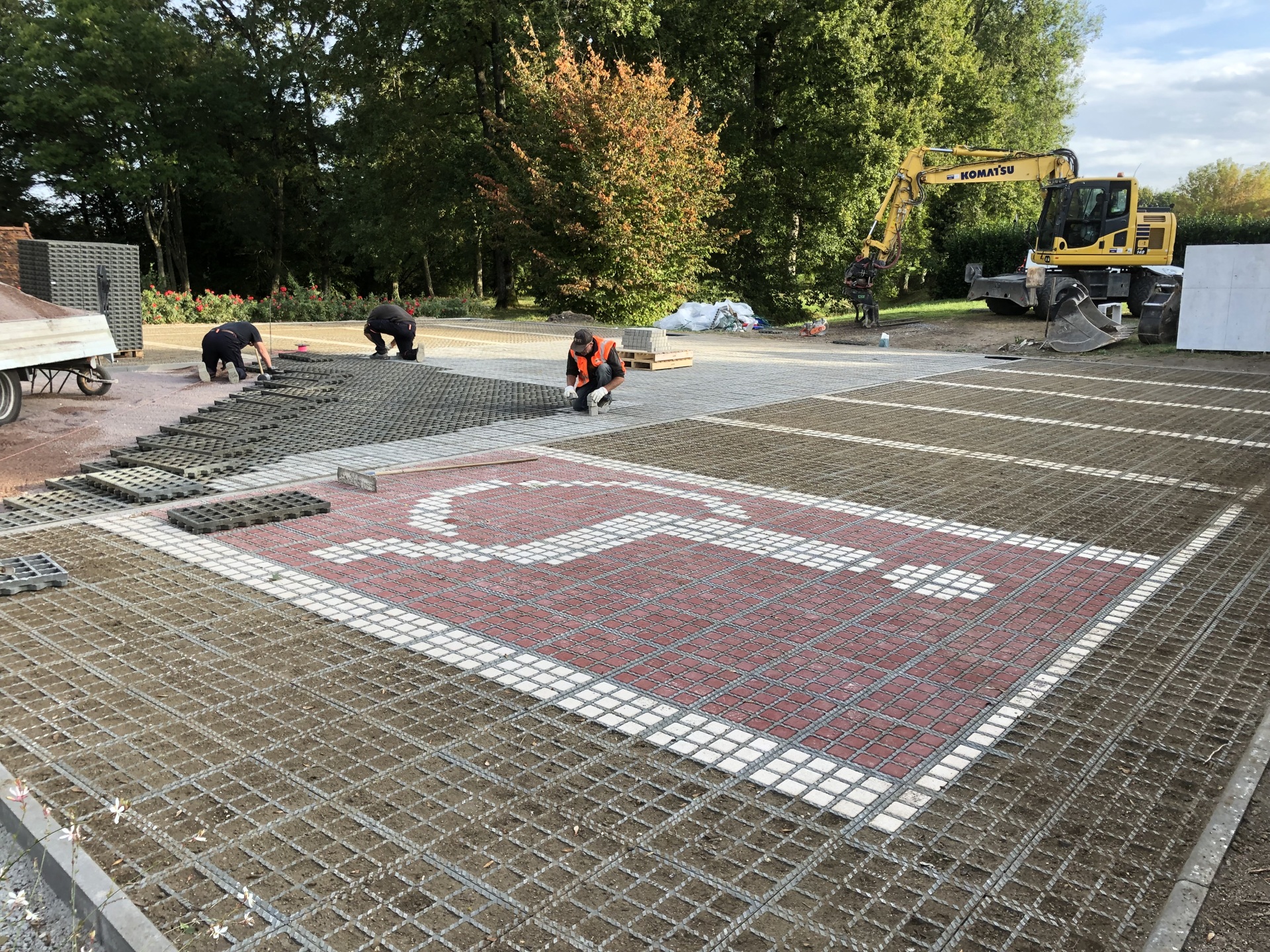 Travaux parking du lavoir