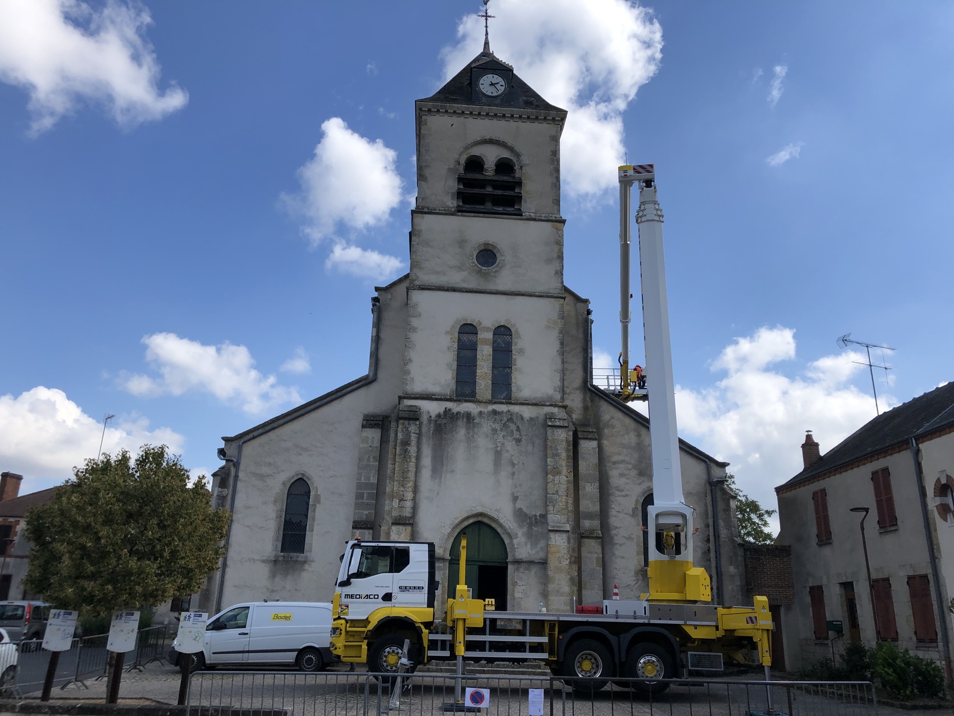 Travaux de mise aux normes du paratonnerre