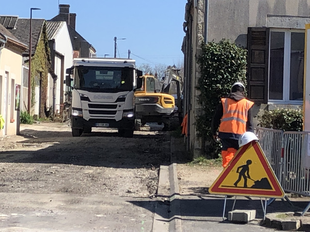 Travaux rue de la Gare