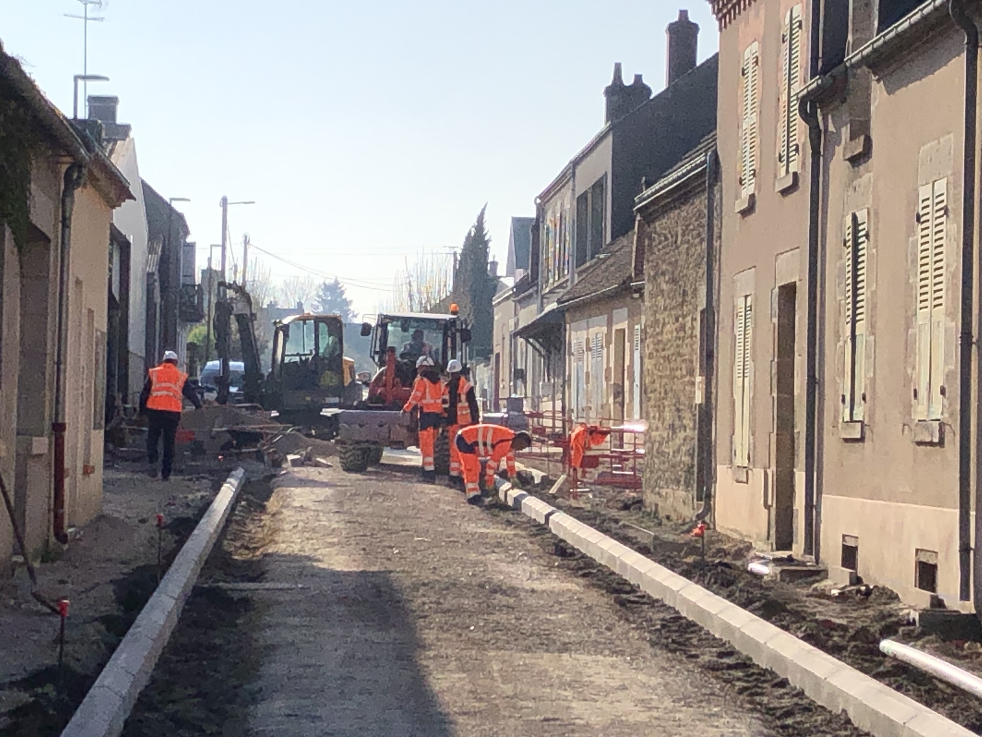 Travaux rue de la Gare