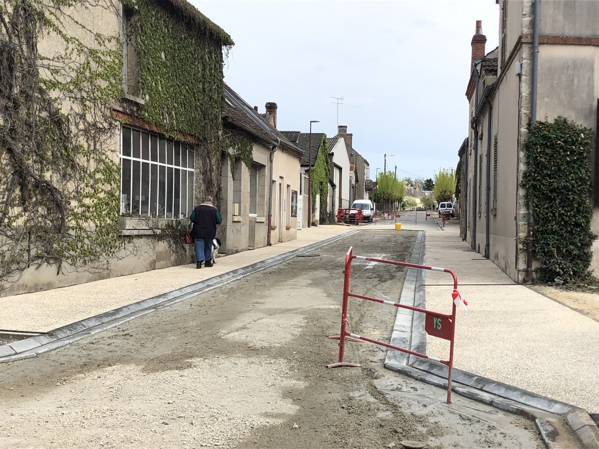 Les trottoirs sont terminés