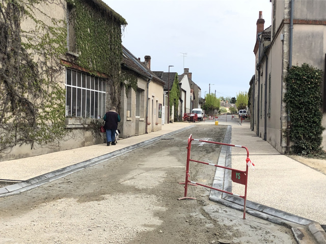 Les trottoirs sont terminés