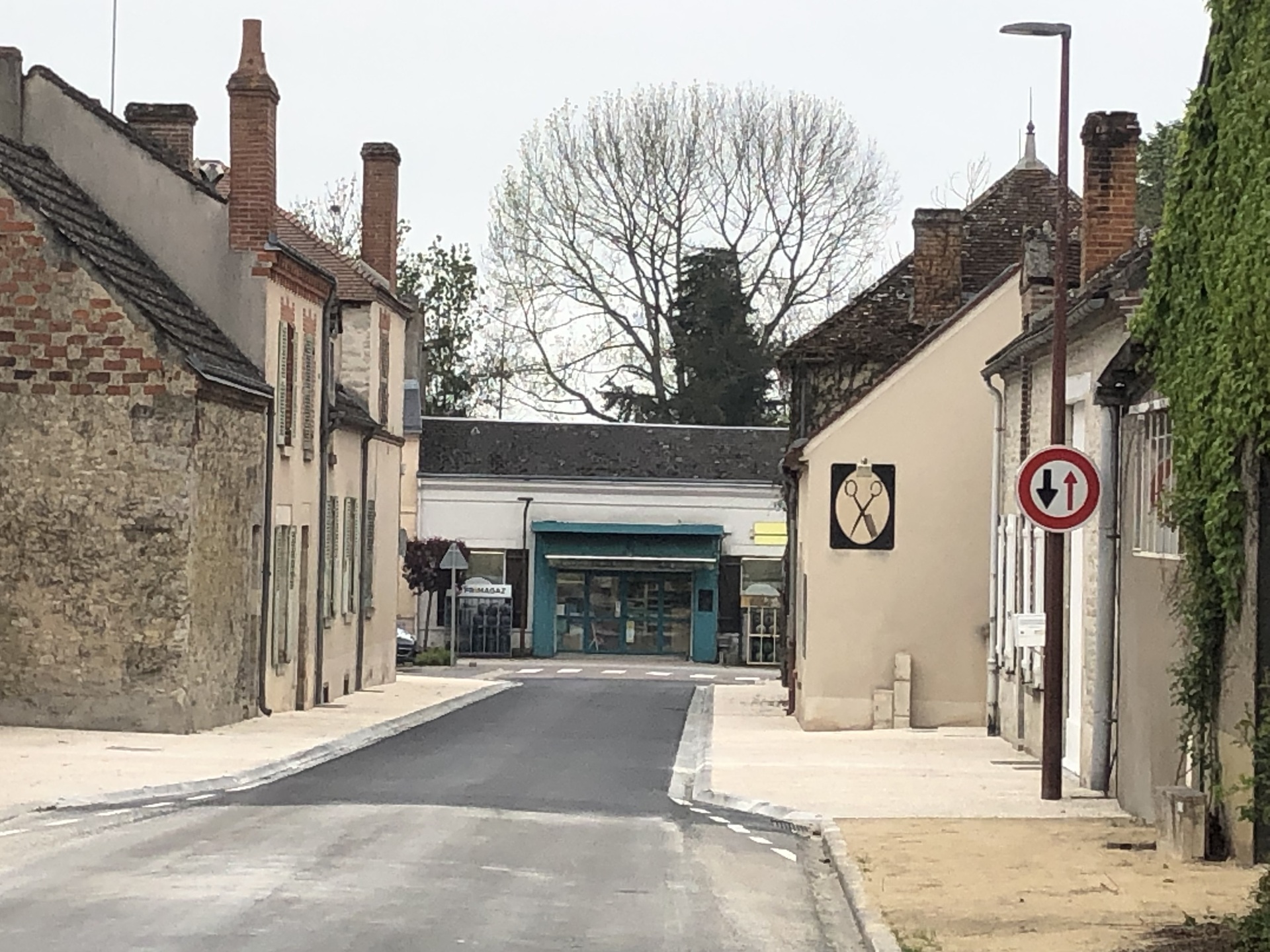 Travaux rue de la Gare sens descendant