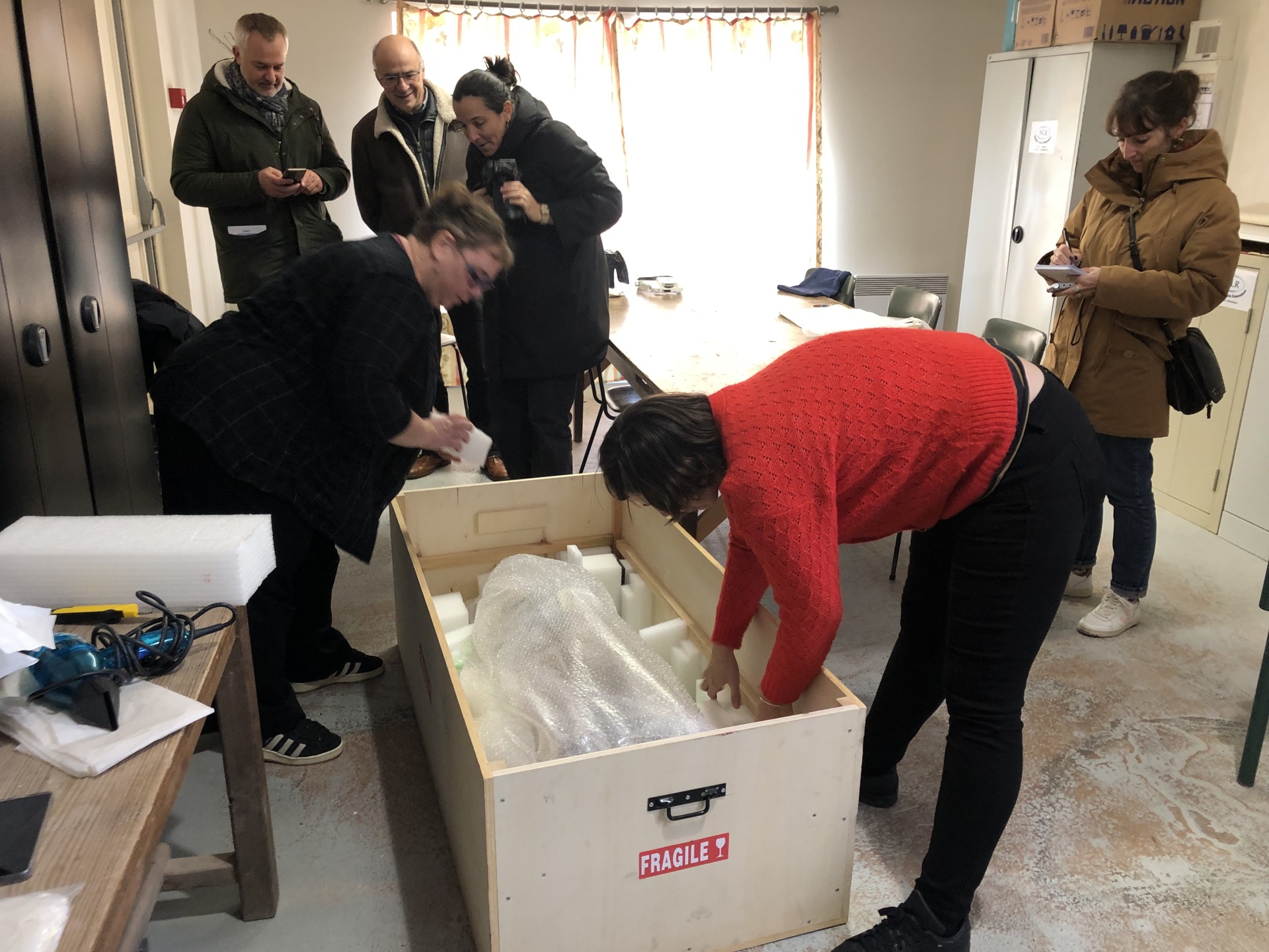 Statue St Sébastien confiée aux mains d'ARC-Nucleart
