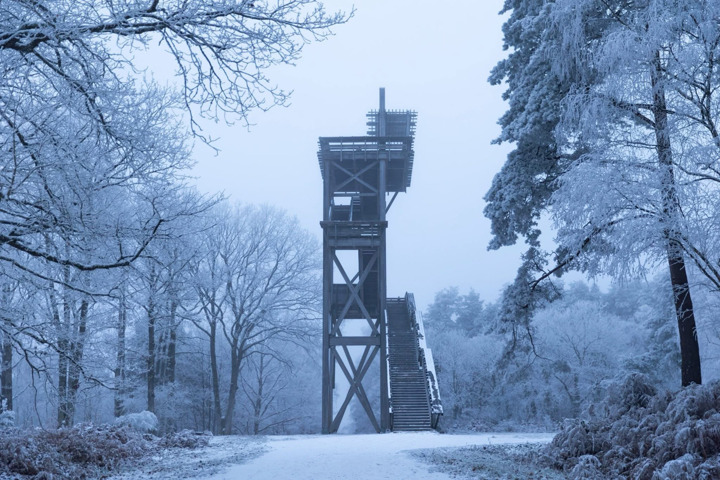 Belvédère des Caillettes sous la neige