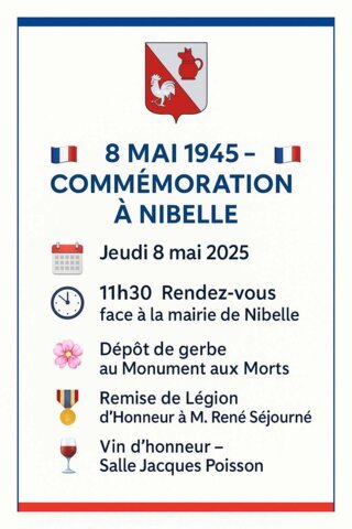 Cérémonie du 8 mai 2025