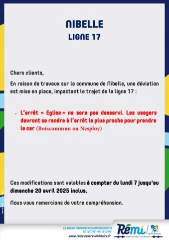 Travaux rue de la Gare : pas de desserte de la ligne 17