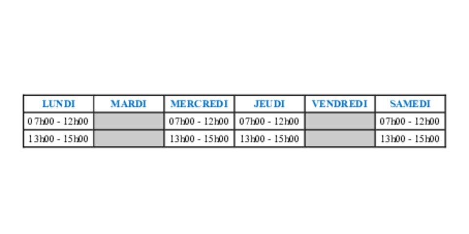 Jusqu'au 31 août 2025 : nouveaux horaires déchetterie de Beaune la Rolande