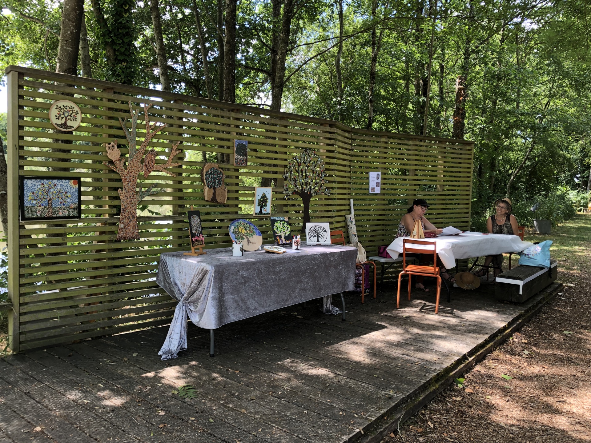 Festival au Cœur de l'Arbre - atelier NLR mosaïque de Karine Marin