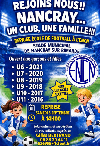 ENCN : Rentrée de septembre 2026