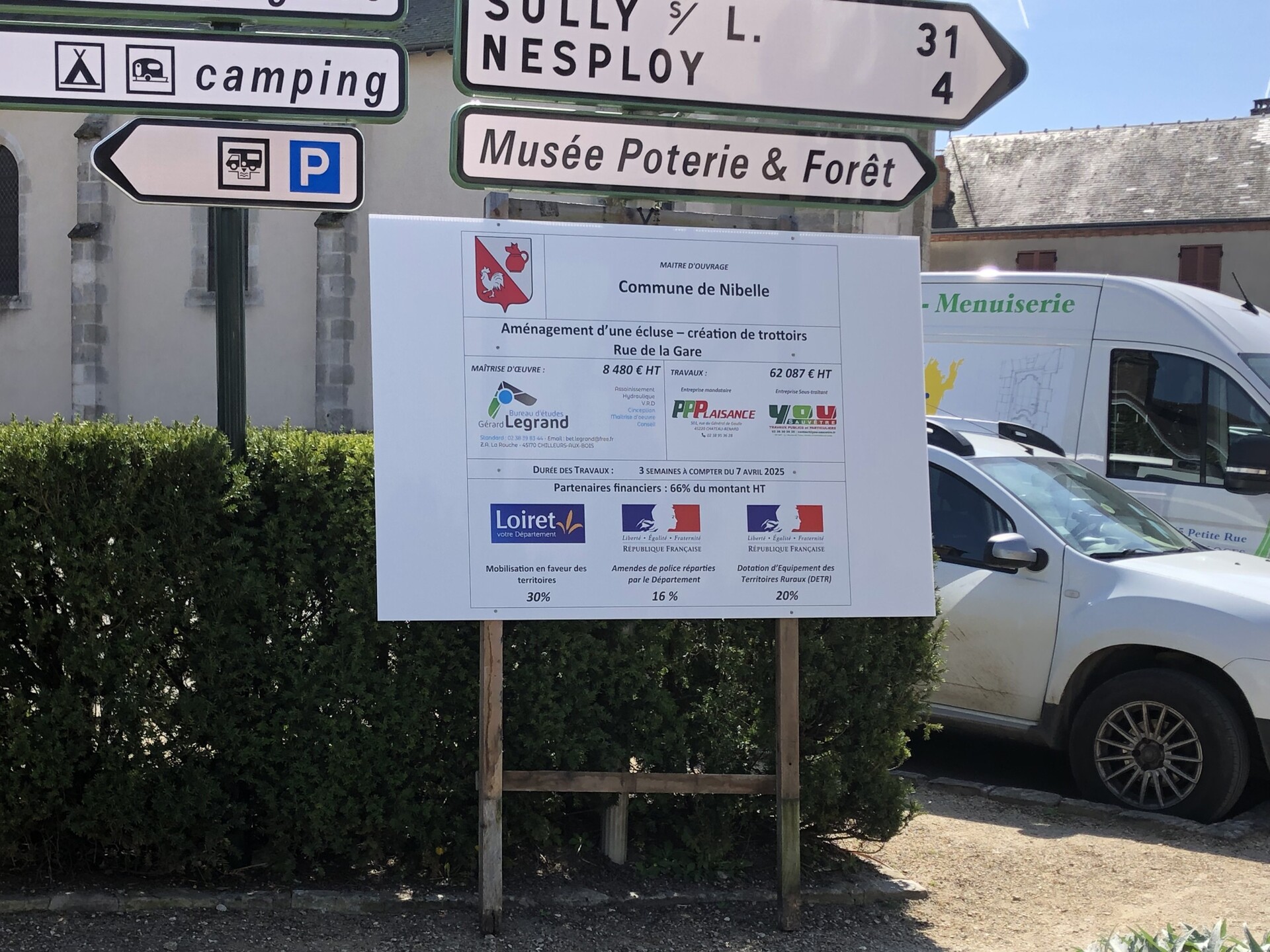 Travaux rue de la Gare